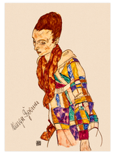 Egon Schiele Portrait of Marga Boerner - Art Print
